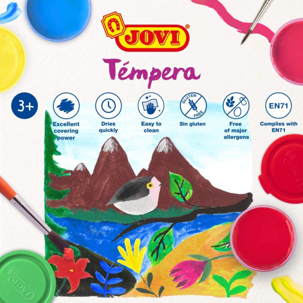 Lot De 5 Mini Pots De Gouache - 35Ml - Jovi | à seulement 4,99 €