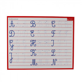 Ardoise Effaçable À Sec Alphabet Majuscules Cursives - 26,5 X 21Cm - Bouchut pas cher
