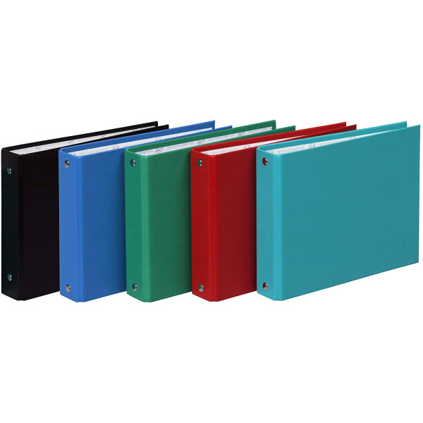 Classeur Pour Fiches Bristol - 16,5 X 24 Cm - 2 Anneaux - Exacompta pas cher