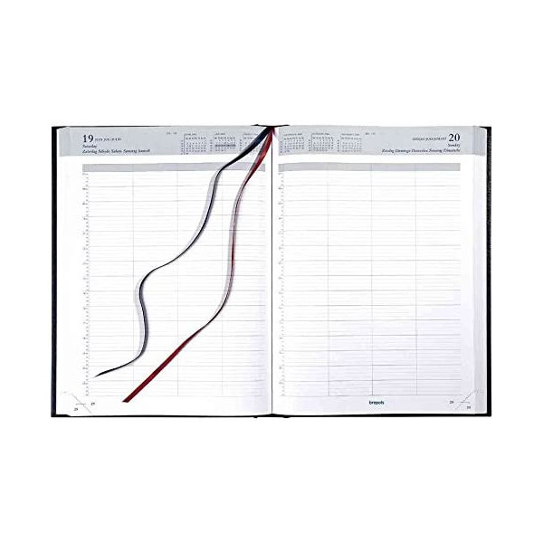 Agenda Journalier 2021 Bremax 1 - 21 X 29 Cm - Noir - Brepols | Surdiscount