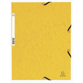 Chemise 3 Rabats Jaune - Exacompta pas cher