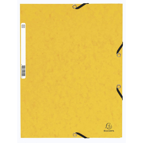 Chemise 3 Rabats Jaune - Exacompta pas cher