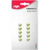 Lot De 10 Aimants Ronds Diamètre De 9 Mm - Or - Sign pas cher
