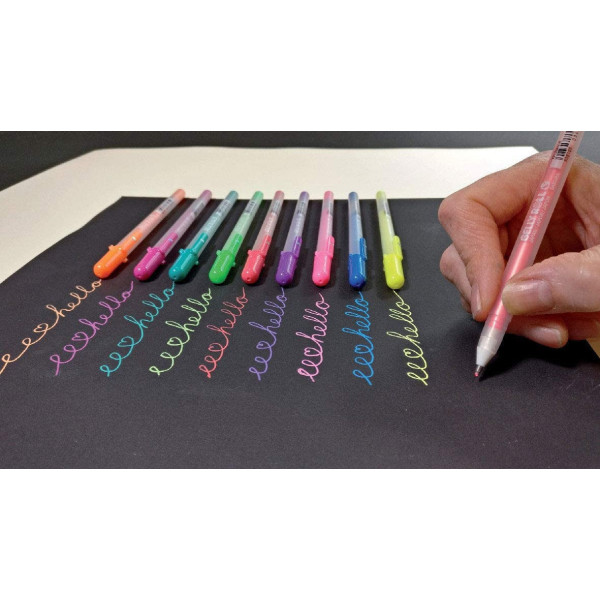 Lot De 12 Stylos Gel Moonlight Fluorescent - Sakura | à seulement 17,99 €