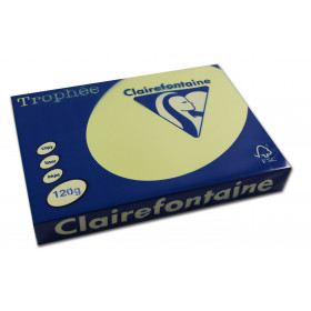 250 feuilles A4 - 120g - Couleur pastels - Canari - Trophée Clairefontaire