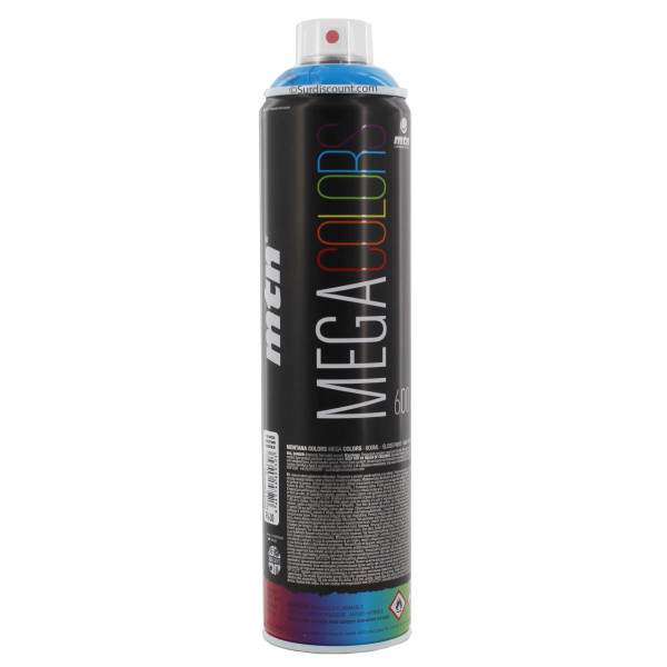 Bombe de peinture mega 600ml - bleu electrique - Mtn pas cher