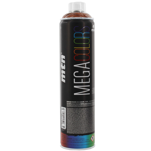 Bombe de peinture mega 600ml - marron - Mtn pas cher