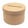 photo - Urne - Kraft - Ronde - A décorer - Carton - 24,5x24,5x15cm
