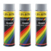 Lot de 3 bombes de peinture - Apprêt - Gris - Motip pas cher