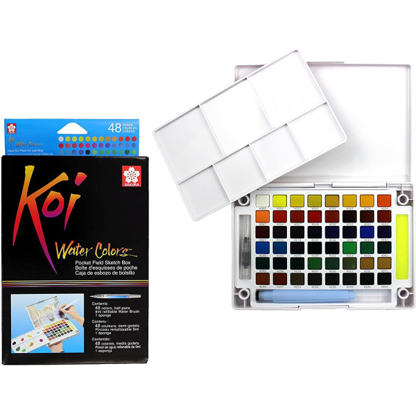 Sakura Koi Watercolor Box X48 pas cher