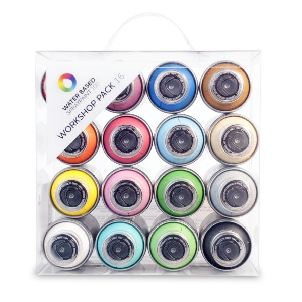 Lot de bombes de peinture - 16 couleurs - water based - Mtn | à seulement 68,1 €