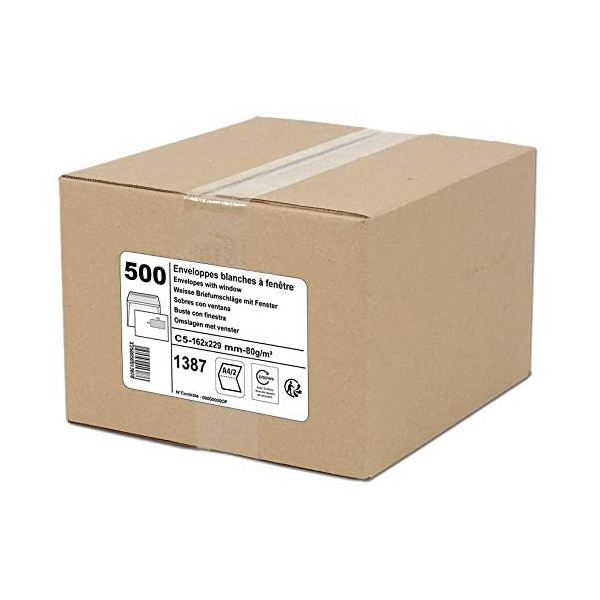 Gpv Enveloppes, C5: 162 X 229 Mm, Blanc, | Surdiscount