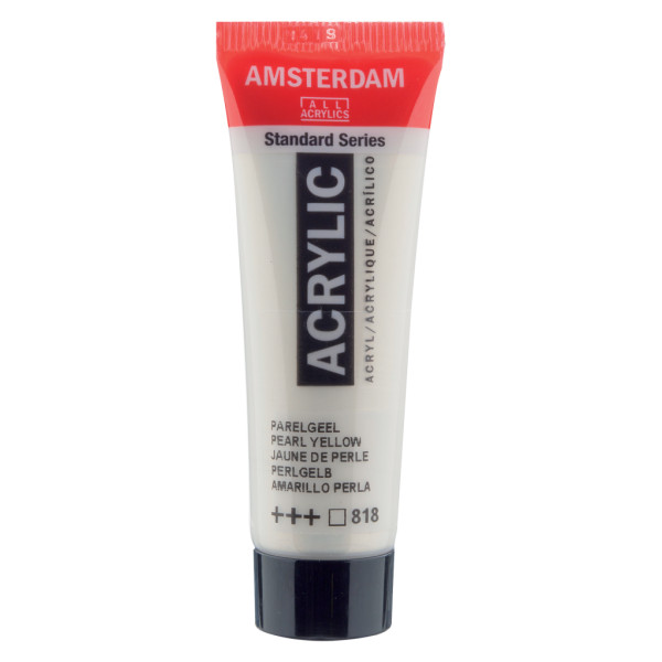 Peinture Acrylique en tube - jaune perle - Amsterdam pas cher
