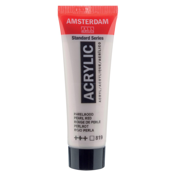 Peinture Acrylique en tube - rouge perle - Amsterdam pas cher