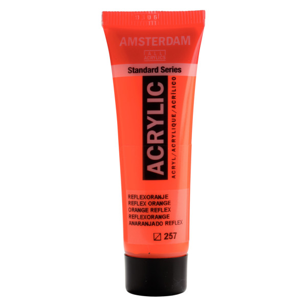 Peinture Acrylique en tube - orange reflex - Amsterdam pas cher-20791
