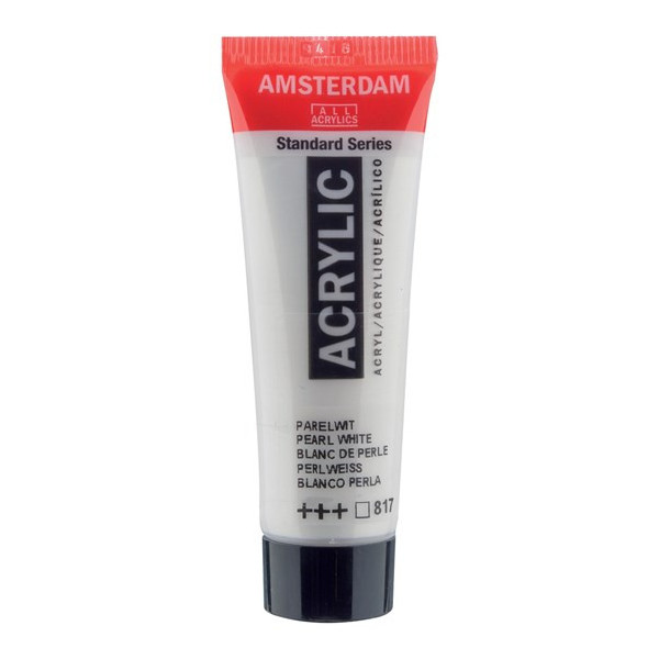 Peinture Acrylique en tube - blanc perle - Amsterdam pas cher