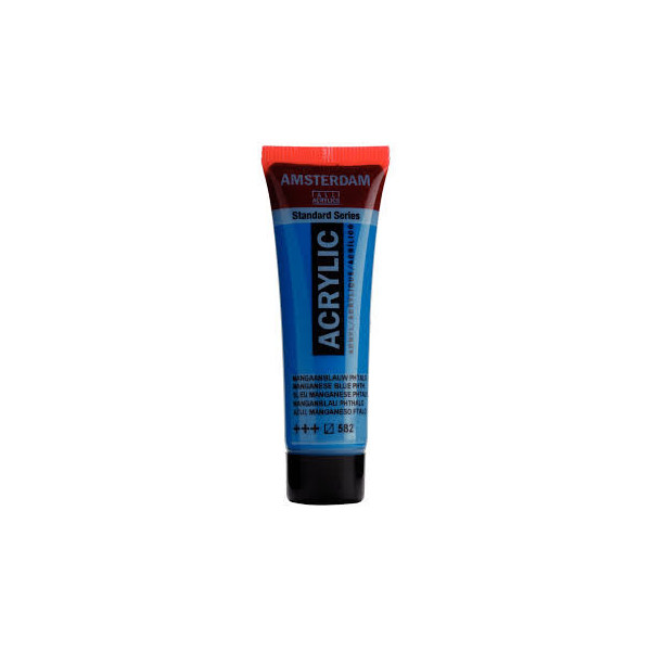 Peinture Acrylique en tube - bleu manganese - Amsterdam pas cher