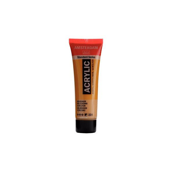 Peinture Acrylique en tube - ocre or - Amsterdam pas cher