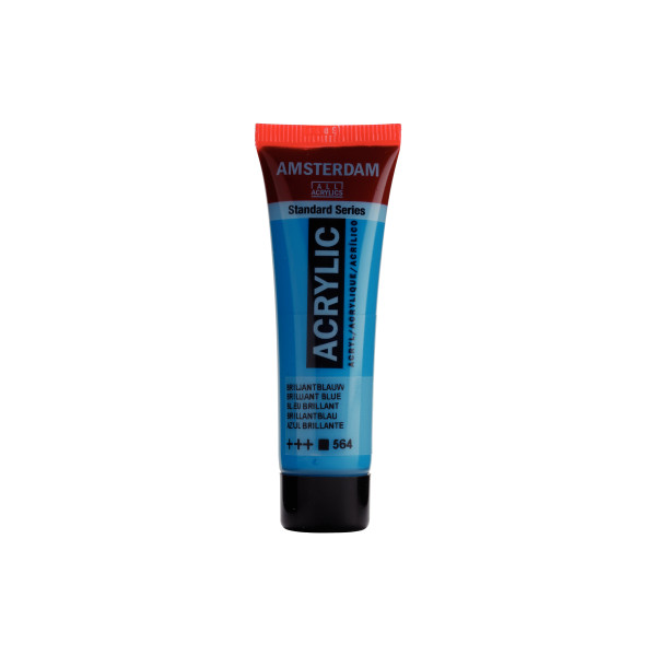 Peinture Acrylique en tube - bleu brillant - Amsterdam pas cher