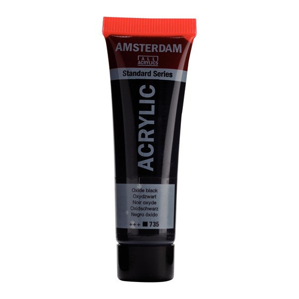 TUBE ACRYLIQUE AMSTERDAM NOIR OXYDE