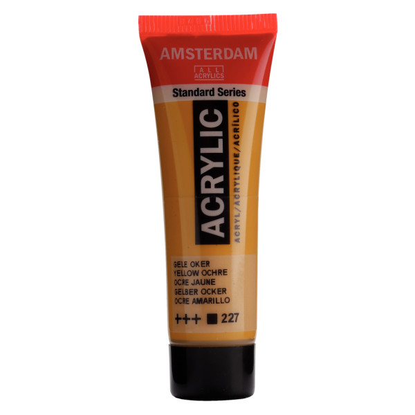 Peinture Acrylique en tube - ocre jaune - Amsterdam pas cher
