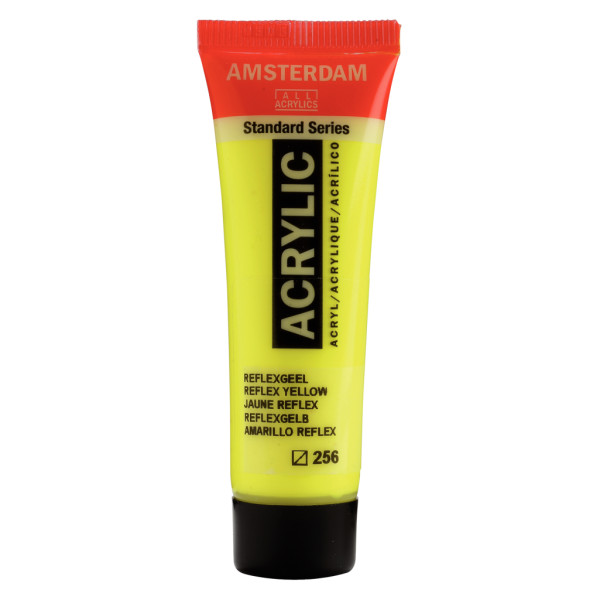 Peinture Acrylique en tube - jaune reflex - Amsterdam pas cher