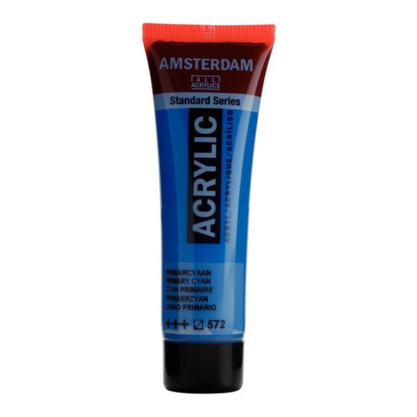 Peinture Acrylique en tube - cyan primaire - Amsterdam pas cher