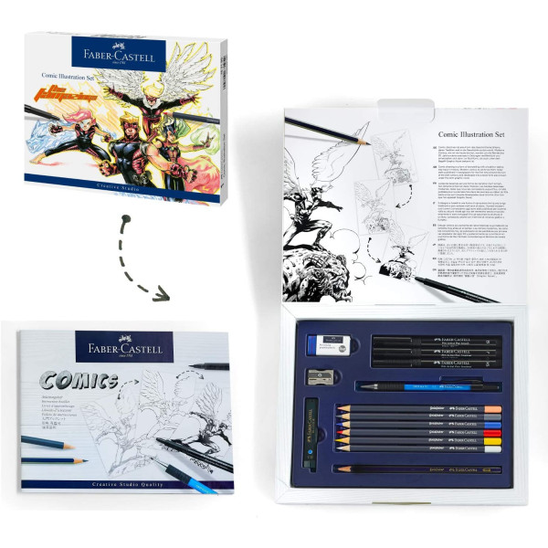 Coffret comic illustration - Faber-Castell pas cher