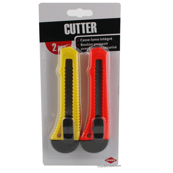 Cutter 18mm 2 pièces pas cher