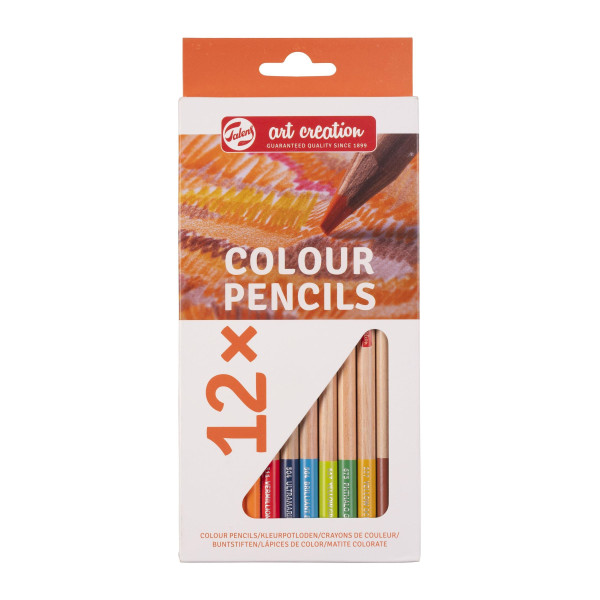 Boîte de 12 crayons de couleurs - Royal Talens pas cher