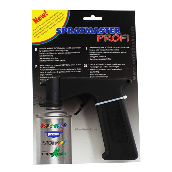 Pistolet pour bombe aérosol SPRAYMASTER - Motip pas cher