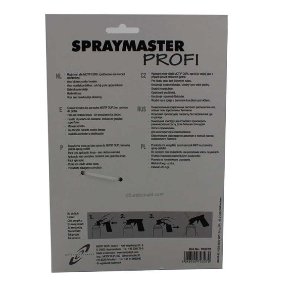 Pistolet pour bombe aérosol SPRAYMASTER - Motip | à seulement 8,99 €