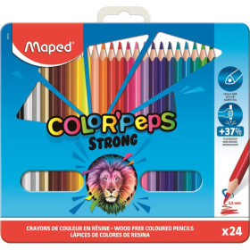 photo - 24 crayons de couleur - Coloriage - Très résistants - Maped - Color'peps Strong