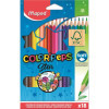 photo - 18 crayons de couleur - Coloriage - Couleurs vives - Maped - Color'peps star