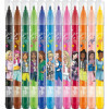 12 feutres de coloriage - Barbie - Enfant - Pointe moyenne - Encre lavable - Maped