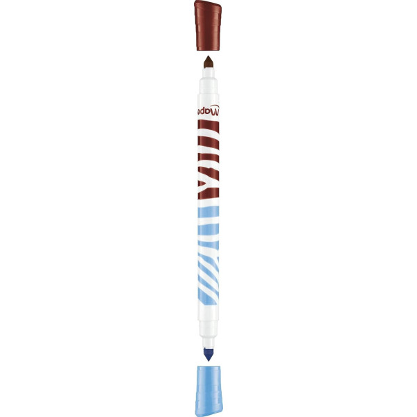 10 feutres de coloriage - Double pointes - 2 en 1 - Encre lavable - Maped - Color'peps duo colors