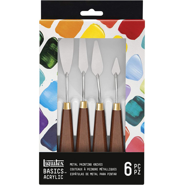Set de 6 couteaux à peindre - Liquitex pas cher