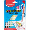 photo - 10 feutres de coloriage - Double pointes - Encre lavable - Maped - Color'peps Duo tip