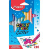 photo - 10 feutres de coloriage - Encre à paillettes - Assortiment - Maped - Color'peps Glitter