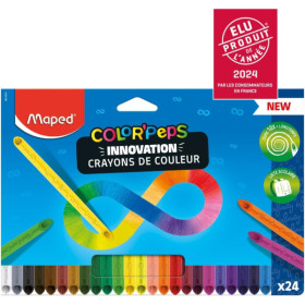 24 crayons de couleur - Assortiment - Color'peps Infinity - Maped