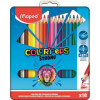 photo - 18 crayons de couleur - Boîte en métal - Ultra résistant - Color'Peps Strong - Maped