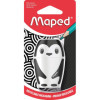 Taille-crayons - 1 trou - Avec réservoir - Panda ou pingouin - Scolaire - Maped