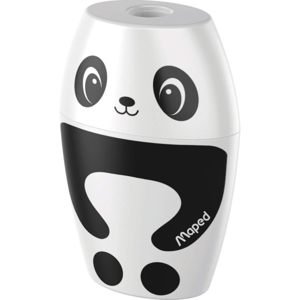 Taille-crayons - 1 trou - Avec réservoir - Panda ou pingouin - Scolaire - Maped