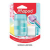 Taille-crayons 2 trous + gomme blanche - Avec réservoir - Couleurs pastel - Maped