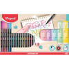 photo - 16 feutres fins + 6 surligneurs - Assortiment couleurs - Scolaire - Loisirs créatifs - Maped