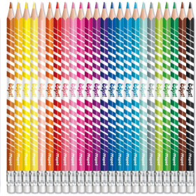 Crayons de couleur - Effaçables - Embout gomme - 24 couleurs - Maped Color'Peps Oops