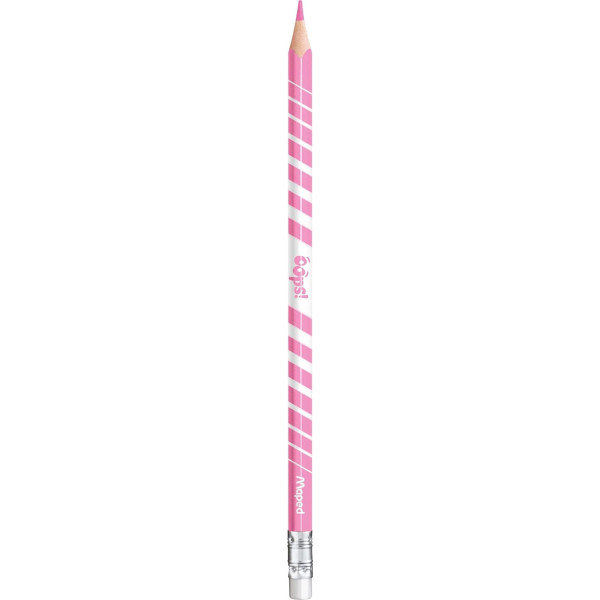 Crayons de couleur - Effaçables - Embout gomme - 24 couleurs - Maped Color'Peps Oops