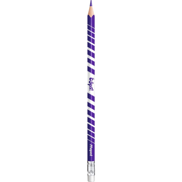 Crayons de couleur - Effaçables - Embout gomme - 24 couleurs - Maped Color'Peps Oops