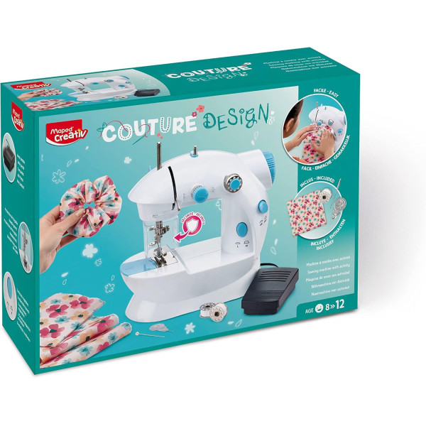 photo - Machine à coudre - Pour enfant - Dès 8 ans - Inclus tissus, fils, aiguilles - Maped Creativ