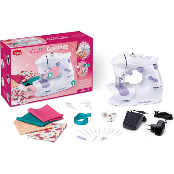 Machine à coudre - Pour enfant - Dès 8 ans - Inclus 4 projets - Maped Creativ